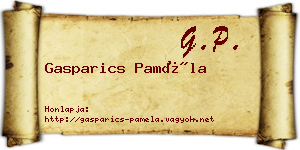 Gasparics Paméla névjegykártya